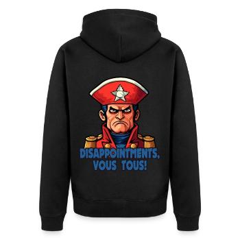 Déceptions, vous tous – Napi Bonaparte - Veste à capuche bio Premium Unisexe - noir - Dos - Nico (187cm)