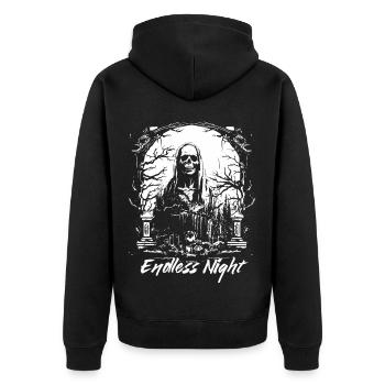 Endless Night Grim Reaper - Unisex Premium Organic Zip Hoodie - black - Back - Nico (187cm)
