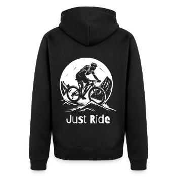 VTT facile - Veste à capuche bio Premium Unisexe - noir - Dos - Nico (187cm)