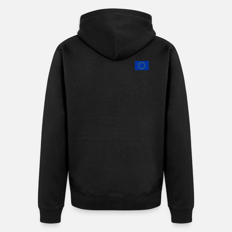 Drapeau de l’Europe - Veste à capuche bio Premium Unisexe - noir