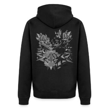 lapone - Veste à capuche bio Premium Unisexe - noir - Dos - Nico (187cm)
