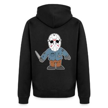 Films d'horreur Films | Film thriller cadeau peur - Veste à capuche bio Premium Unisexe - noir - Dos - Nico (187cm)
