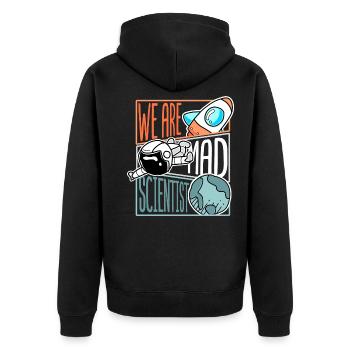 Nous sommes scientifique astronaute cadeau Rocket Science - Veste à capuche bio Premium Unisexe - noir - Dos - Nico (187cm)