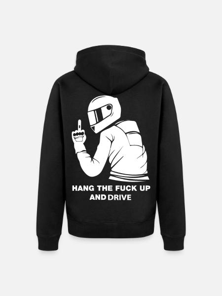 Motorradfahrer - Unisex Premium Bio Zip Hoodie - Schwarz