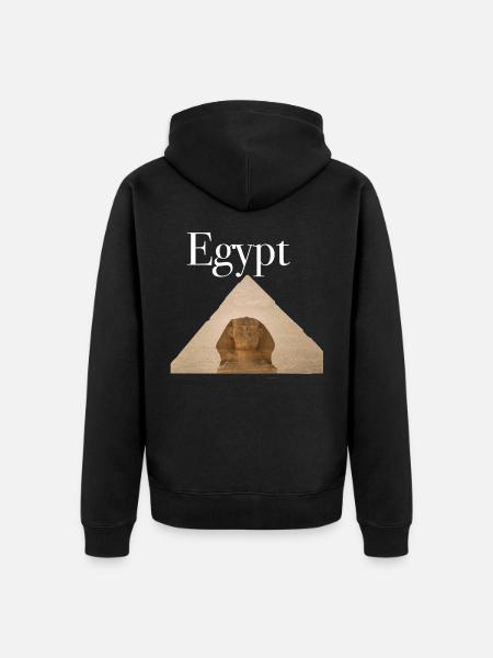 Pyramide pyramides Egypte - Veste à capuche bio Premium Unisexe - noir