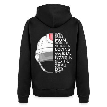 mère de hockey - Veste à capuche bio Premium Unisexe - noir - Dos - Nico (187cm)