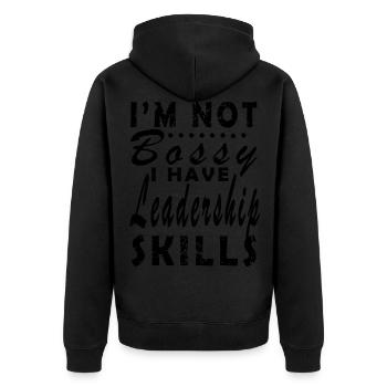 Cadeau Chef Chef Chef Idée Cadeau - Veste à capuche bio Premium Unisexe - noir - Dos - Nico (187cm)