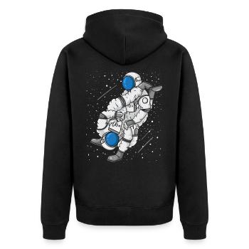 Cadeau MMA de l'astronaute Jiu Jitsu Arts martiaux - Veste à capuche bio Premium Unisexe - noir - Dos - Nico (187cm)