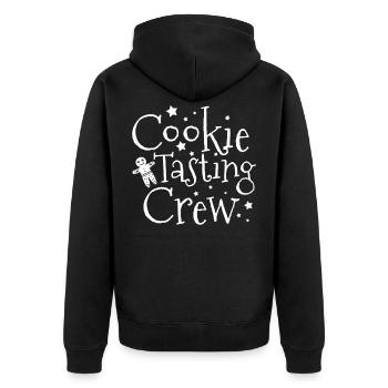 Cookies Baking Crew Christmas St. Nicholas Gift - Unisex Premium Organic Zip Hoodie - black - Back - Nico (187cm)