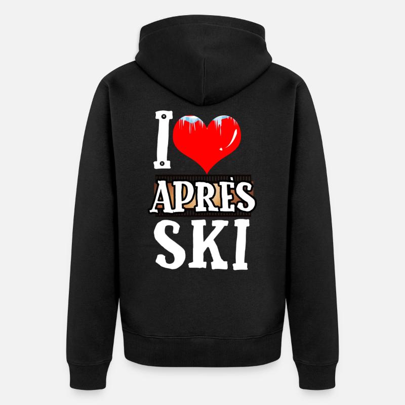 Apres ski - Veste à capuche bio Premium Unisexe - noir