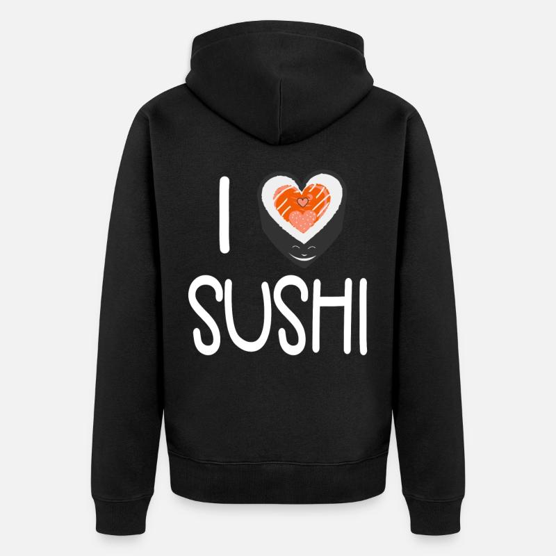 Sushi - Veste à capuche bio Premium Unisexe - noir
