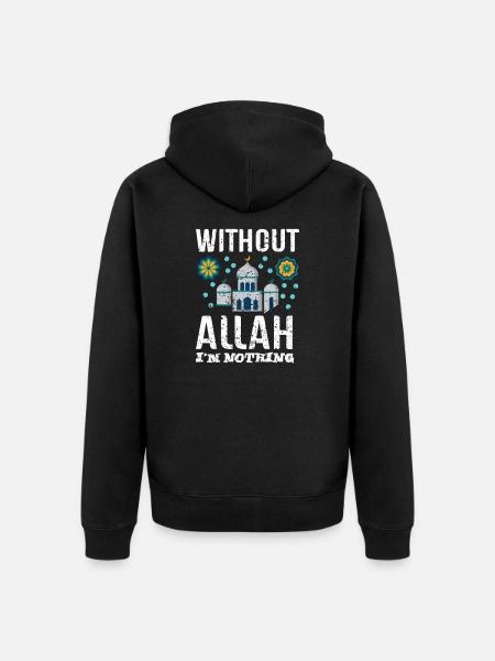 Ramadan - Unisex Premium Organic Zip Hoodie - black
