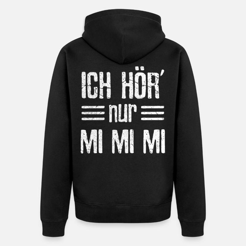 Mimi - Unisex Premium Bio Zip Hoodie - Schwarz