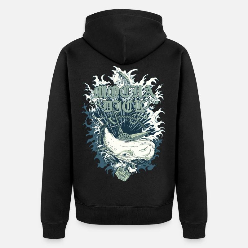 Mocha Dick - Veste à capuche bio Premium Unisexe - noir