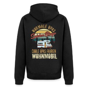 Camping-cars Cool Grandpas Drive - Camping Design - Veste à capuche bio Premium Unisexe - noir - Dos - Nico (187cm)