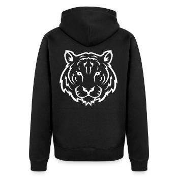 Tiger Head Wildlife Safari Cool Cadeau - Veste à capuche bio Premium Unisexe - noir - Dos - Nico (187cm)