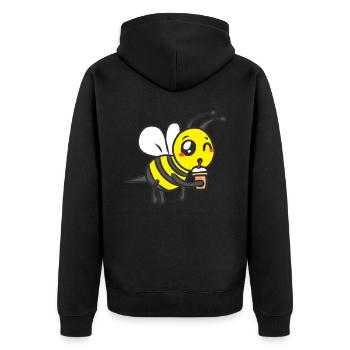 Bumblebee pour la graisse cadeau drôle abeille amour pour les animaux - Veste à capuche bio Premium Unisexe - noir - Dos - Nico (187cm)