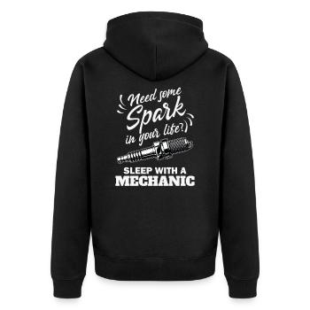 Mécanicien automobile et mécanicien de voiture Idée cadeau - Veste à capuche bio Premium Unisexe - noir - Dos - Nico (187cm)