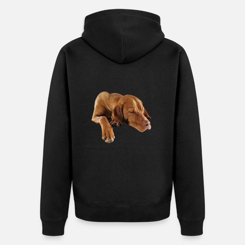 Braque de Weimar - Veste à capuche bio Premium Unisexe - noir