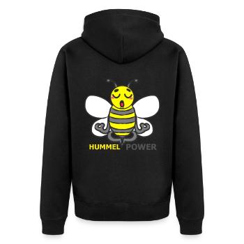 HUMMEL - Unisex Premium Bio Zip Hoodie - Schwarz - Hinten - Nico (187cm)