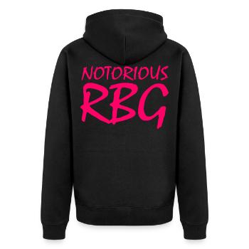 NOTORIOUS RBG - Veste à capuche bio Premium Unisexe - noir - Dos - Nico (187cm)