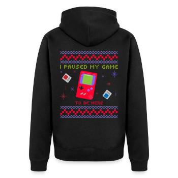 game - Veste à capuche bio Premium Unisexe - noir - Dos - Nico (187cm)