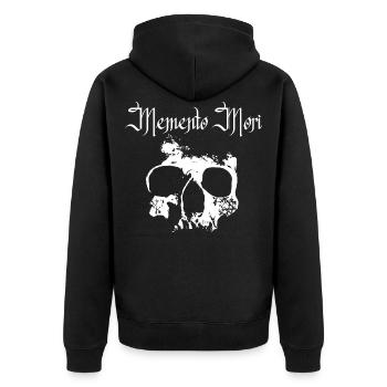 Memento Mori - Veste à capuche bio Premium Unisexe - noir - Dos - Nico (187cm)