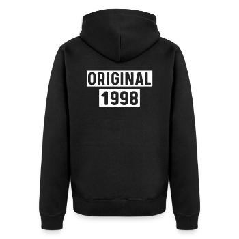 original 1998 t shirt 1998 - Veste à capuche bio Premium Unisexe - noir - Dos - Nico (187cm)