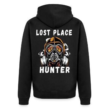 Caméra citation Lost Place Hunter Explorer cadeau - Veste à capuche bio Premium Unisexe - noir - Dos - Nico (187cm)