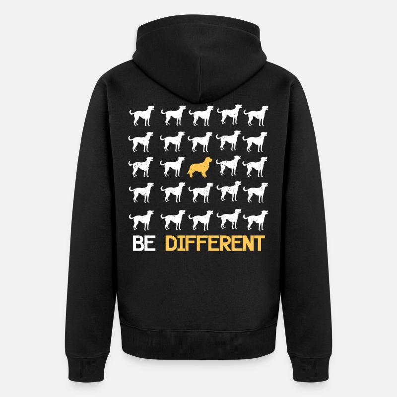 Golden Retriver Hundebesitzer Geschenk - Veste à capuche bio Premium Unisexe - noir