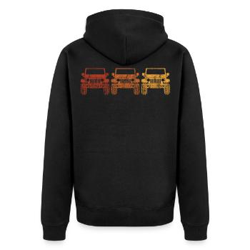 Véhicule tout-terrain Offroad 4wd 4x4 AWD 4wheeler cadeau - Veste à capuche bio Premium Unisexe - noir - Dos - Nico (187cm)
