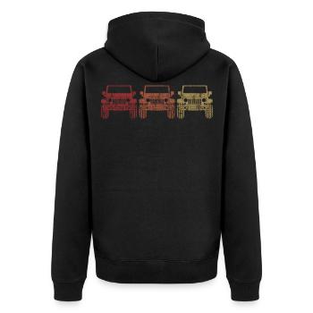 Véhicule tout-terrain 4wd 4x4 AWD Offroad 4wheeler cadeau - Veste à capuche bio Premium Unisexe - noir - Dos - Nico (187cm)