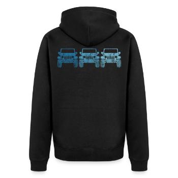 Véhicule tout-terrain Offroad 4wd AWD 4x4 4wheeler cadeau - Veste à capuche bio Premium Unisexe - noir - Dos - Nico (187cm)