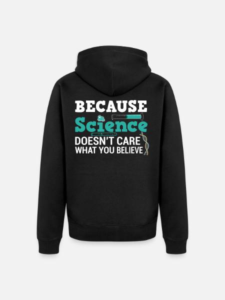 Science - Science - Gift - Unisex Premium Organic Zip Hoodie - black