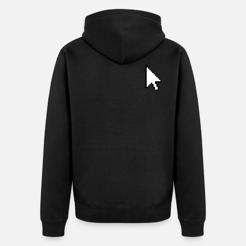 Pointeur de souris - Veste à capuche bio Premium Unisexe - noir