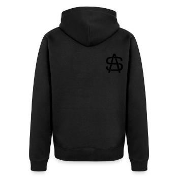 SA Logo - Veste à capuche bio Premium Unisexe - noir - Dos - Nico (187cm)