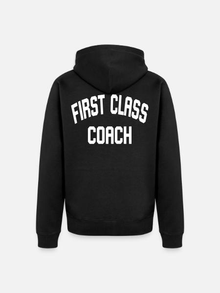 First Class Coach - Veste à capuche bio Premium Unisexe - noir