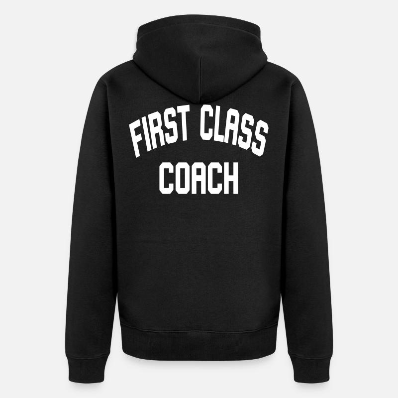 First Class Coach - Veste à capuche bio Premium Unisexe - noir