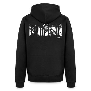 Werewolf - Veste à capuche bio Premium Unisexe - noir - Dos - Nico (187cm)