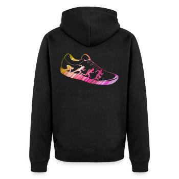 Jogging Sneakers Running Running Idée cadeau - Veste à capuche bio Premium Unisexe - noir - Dos - Nico (187cm)