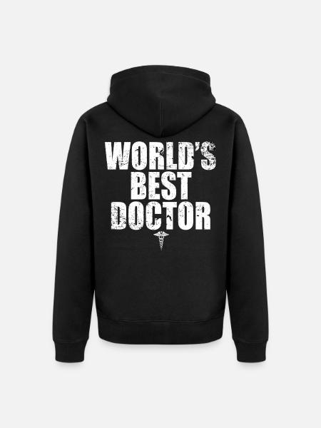 Doctor doctor - Unisex Premium Organic Zip Hoodie - black