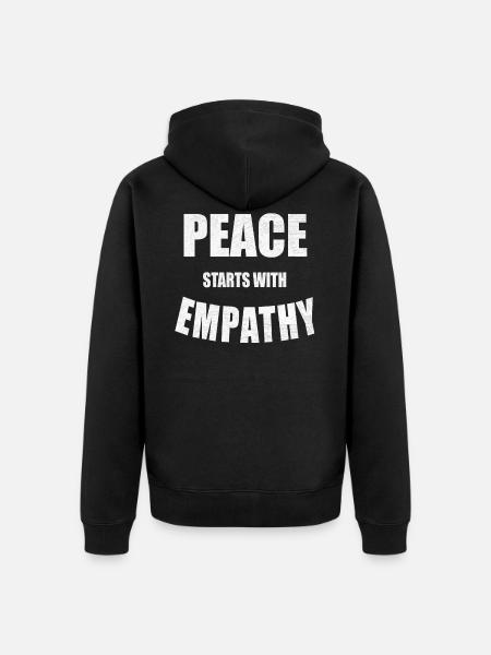 vegan Statement - Unisex Premium Bio Zip Hoodie - Schwarz
