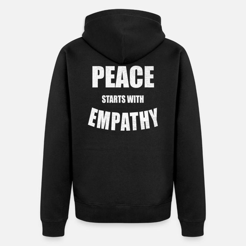 déclaration végétalienne - Veste à capuche bio Premium Unisexe - noir