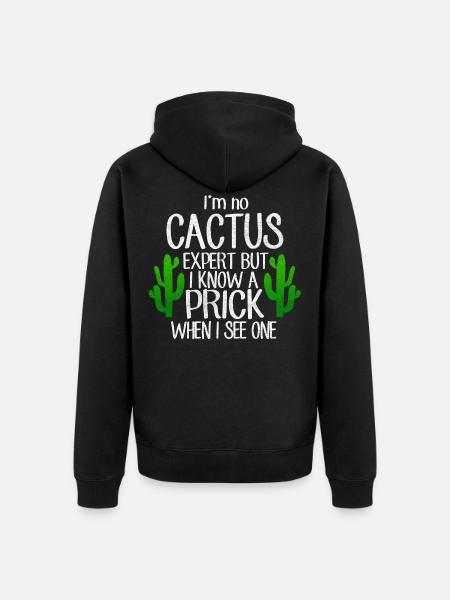 Cacti Cactus - Unisex Premium Organic Zip Hoodie - black