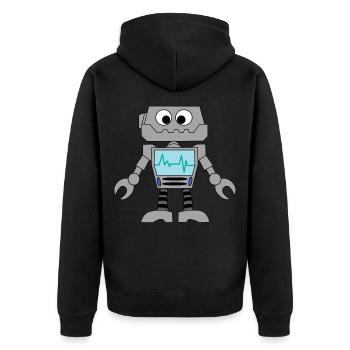 Robot Technology Computer Electronics Idée cadeau - Veste à capuche bio Premium Unisexe - noir - Dos - Nico (187cm)