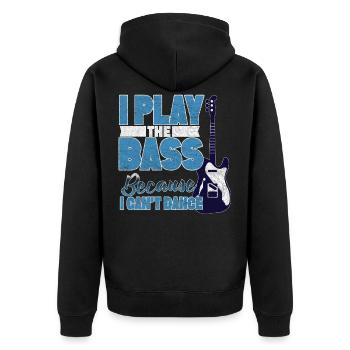 Bassiste bassiste bassiste bassiste guitariste - Veste à capuche bio Premium Unisexe - noir - Dos - Nico (187cm)