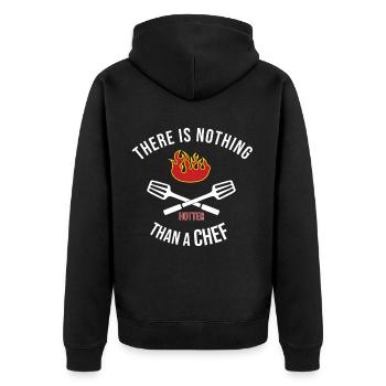 Chef - Chef - Chef - Veste à capuche bio Premium Unisexe - noir - Dos - Nico (187cm)