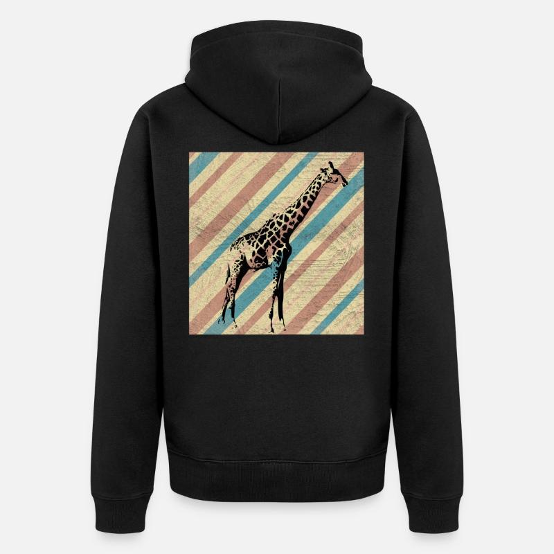 Safari - Unisex Premium Bio Zip Hoodie - Schwarz