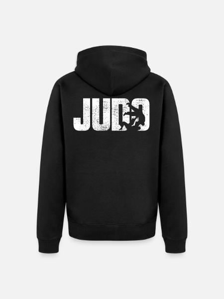 judo - Unisex Premium Organic Zip Hoodie - black