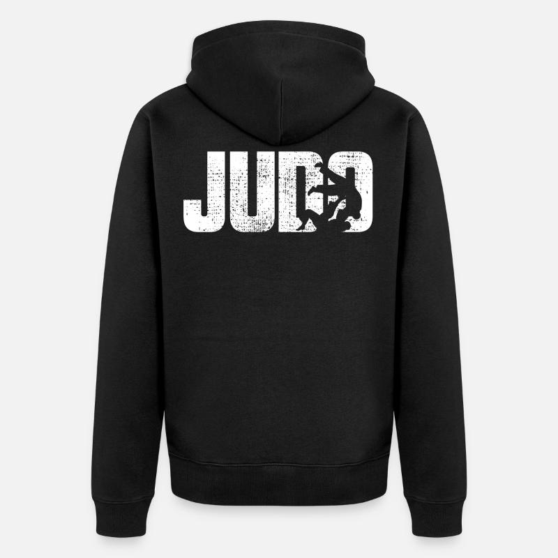 Judo - Unisex Premium Bio Zip Hoodie - Schwarz